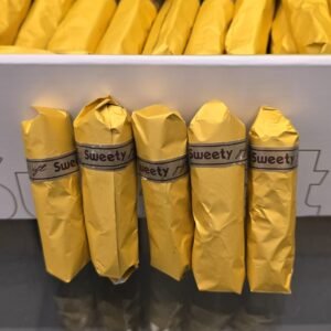 melk chocolade amandel biscuit rol