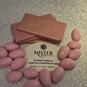 melk chocolade roze